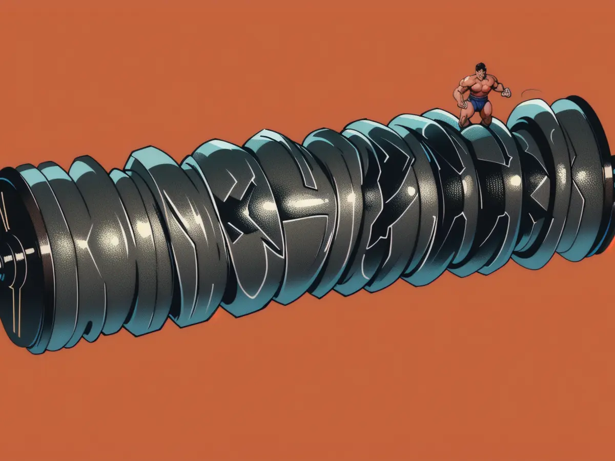 Dense, black cylindrical exercise equipment used for self-myofascial release and massage.